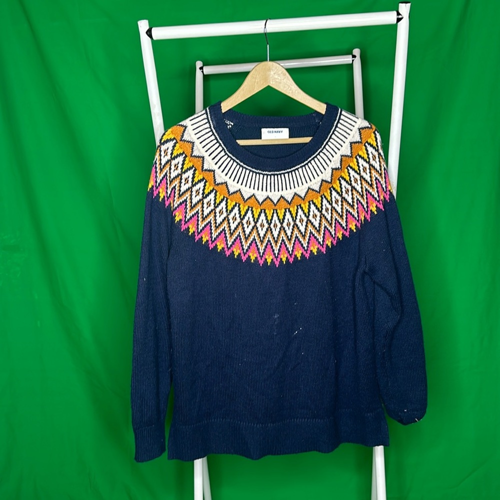Patterned Sweater With Fall Colours, Old Navy